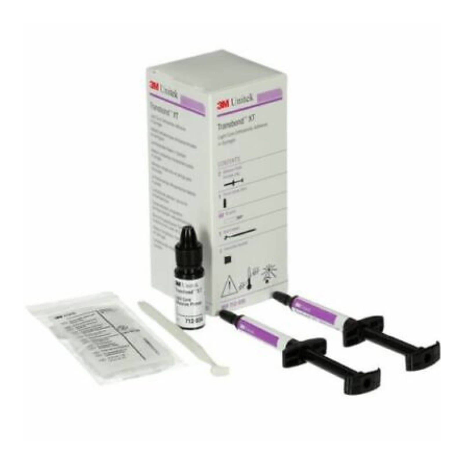 3M Transbond XT Light Cure Adhesive Syringe Kit, 712-035, Includes 2 x 4g Syringes, 6ml Primer, Brush Holder, 60 Brush Tips thumbnail 7