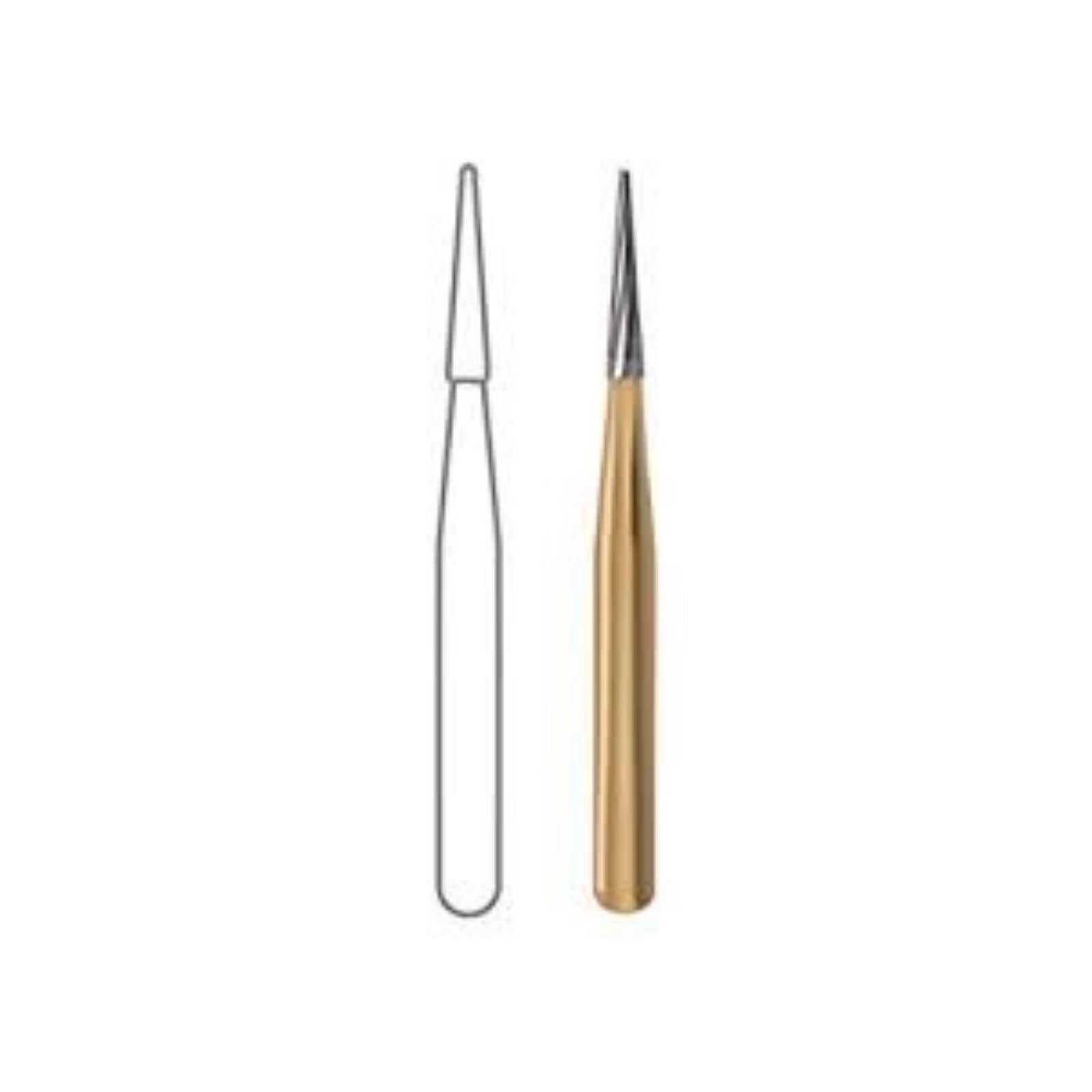 SS White #7206 12-Blade Trimming & Finishing Carbide Bur, Cone, Friction Grip, 5/Pkg, 15206-5 thumbnail 2