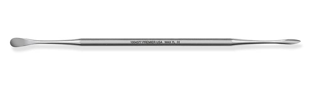 Premier #7L Double-End Wax Spatula, Simple Stem, Stainless Steel, 1004377 thumbnail 2