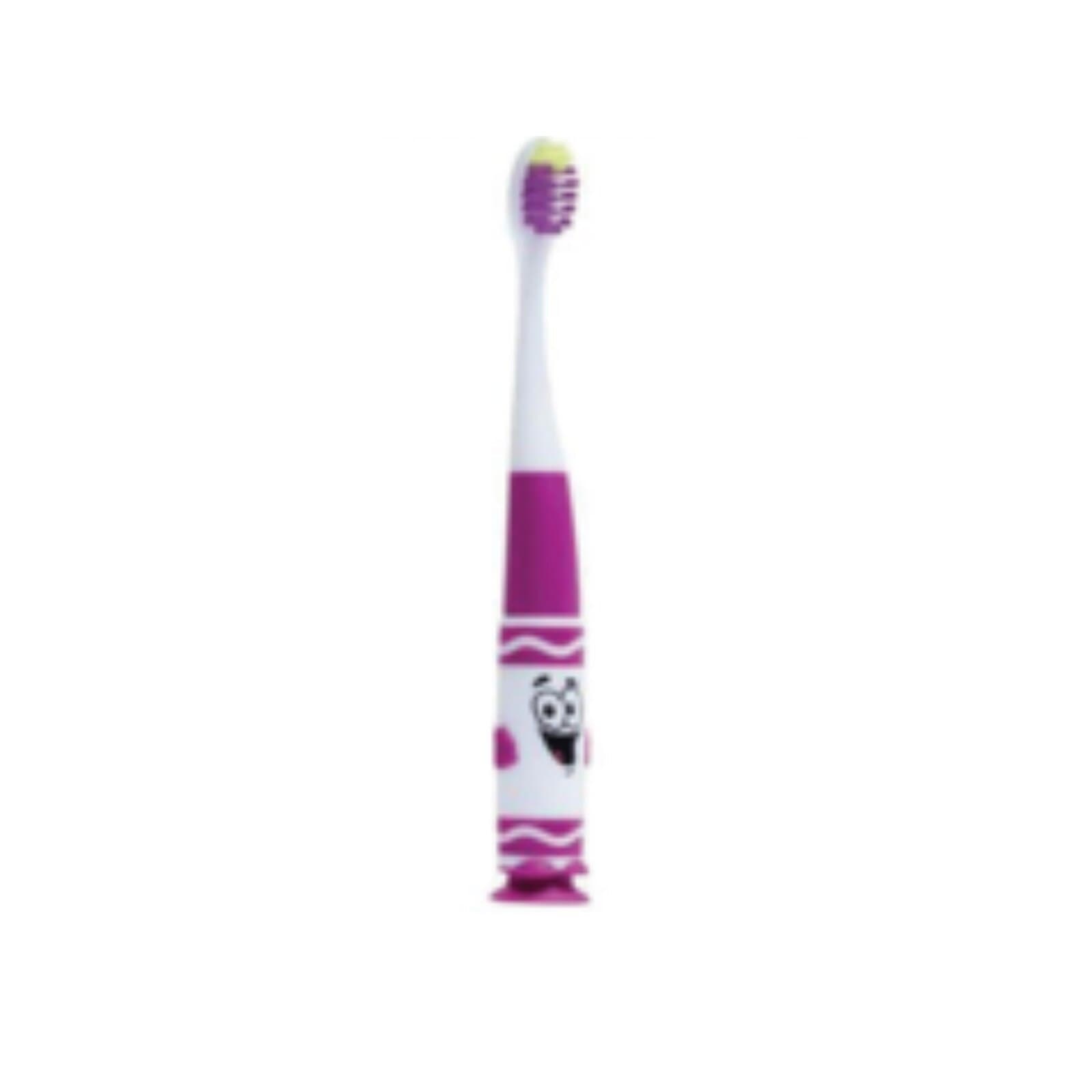 GUM Crayola Pip-Squeaks Toothbrush, Ultra Soft, Ages 2-5, 12/Box, 232PY thumbnail 2