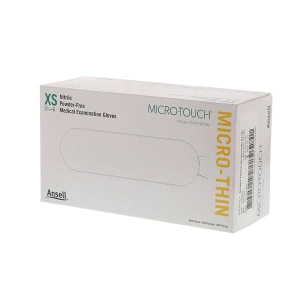 Micro-Touch Micro-Thin Nitrile Exam Gloves, Powder-Free, Latex-Free, Blue, X-Small, 300/Box, 6034310 thumbnail 9