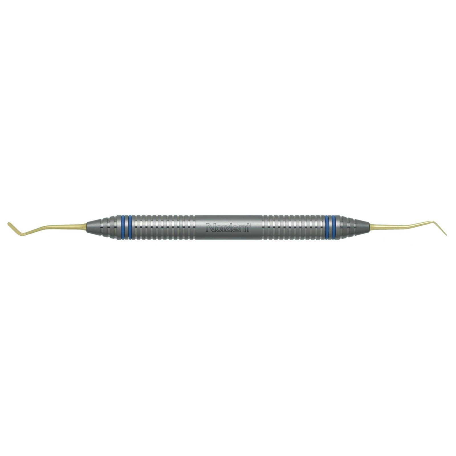 Nordent Composite Placement Instrument, #8A, Double Paddle, Titanium Nitride Coated, DuraLite® ColorRings™ Handle, Stainless Steel, Double End - Composite Placement Instrument – # 8A, Double Paddle, Titanium Nitride Coated, DuraLite® ColorRings™ Handle, Stainless Steel, Double End - Composite Placement Instrument – # 8A, Double Paddle, Titanium Nitride Coated, DuraLite® ColorRings™ Handle, Stainless Steel, Double End - Image 1