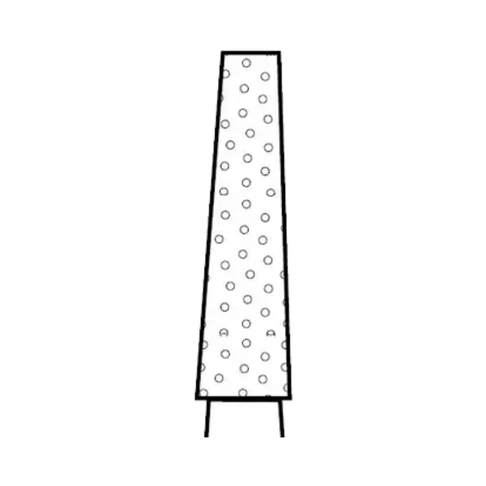 Two Striper Diamond Bur, FG, Flat-End Taper, #701.7C, Coarse, Green, 1.8 mm Major/1.1 mm Minor Diameter, 7.0 mm Length, 5/Pk, 2015339 thumbnail 2