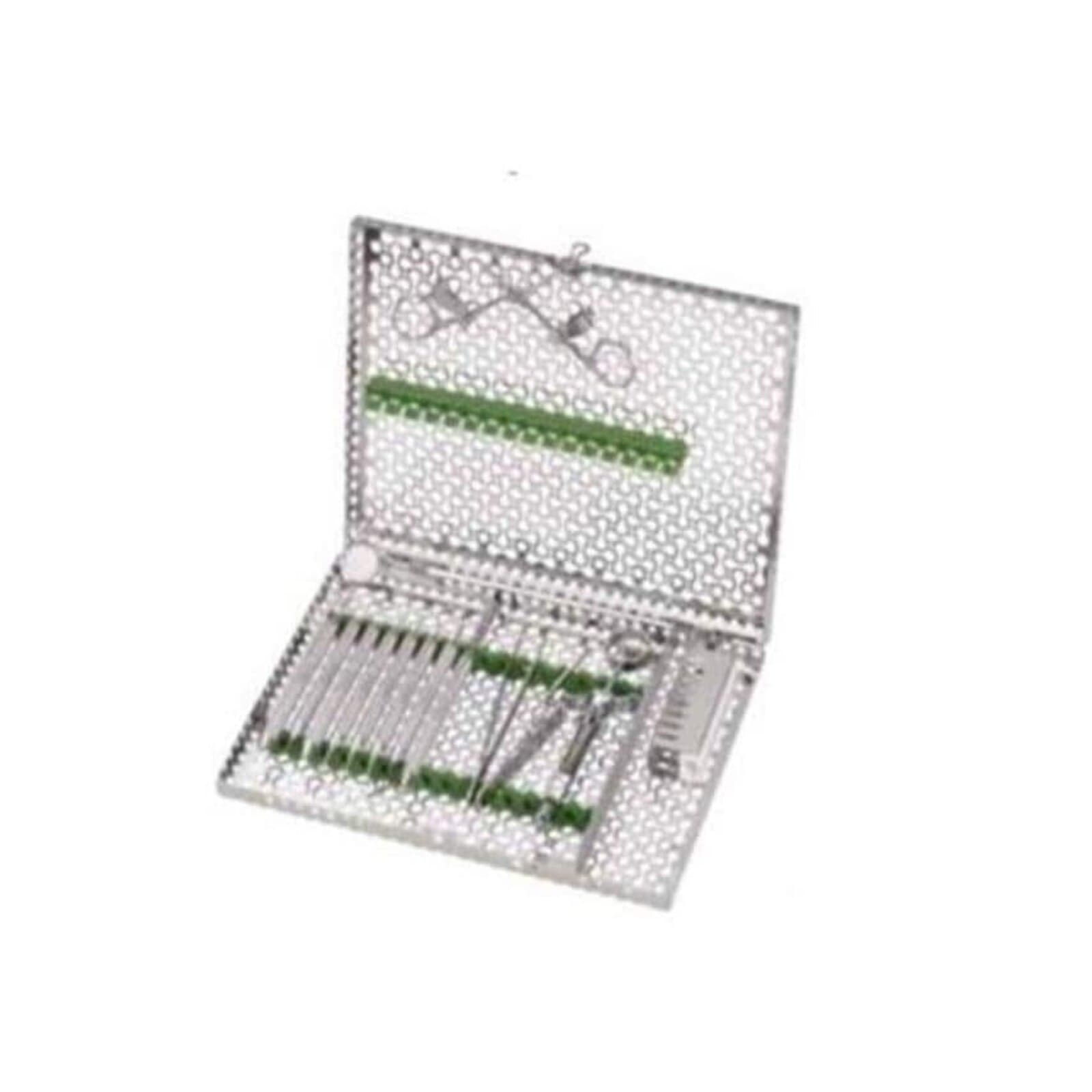 Hu-Friedy IMS Infinity Series Signa-Stat 12-Instrument Cassette, Green, 10.5" x 1.25" x 6.5", IMN8129 thumbnail 2