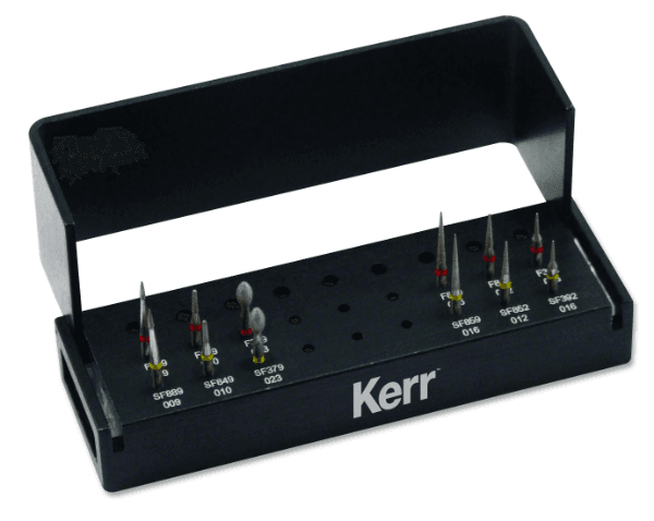 Kerr NTI Composite Contouring and Finishing Logic Set, FG Diamond Burs, Fine & Superfine, 6 Shapes, LS-301, 1/Pk thumbnail 3