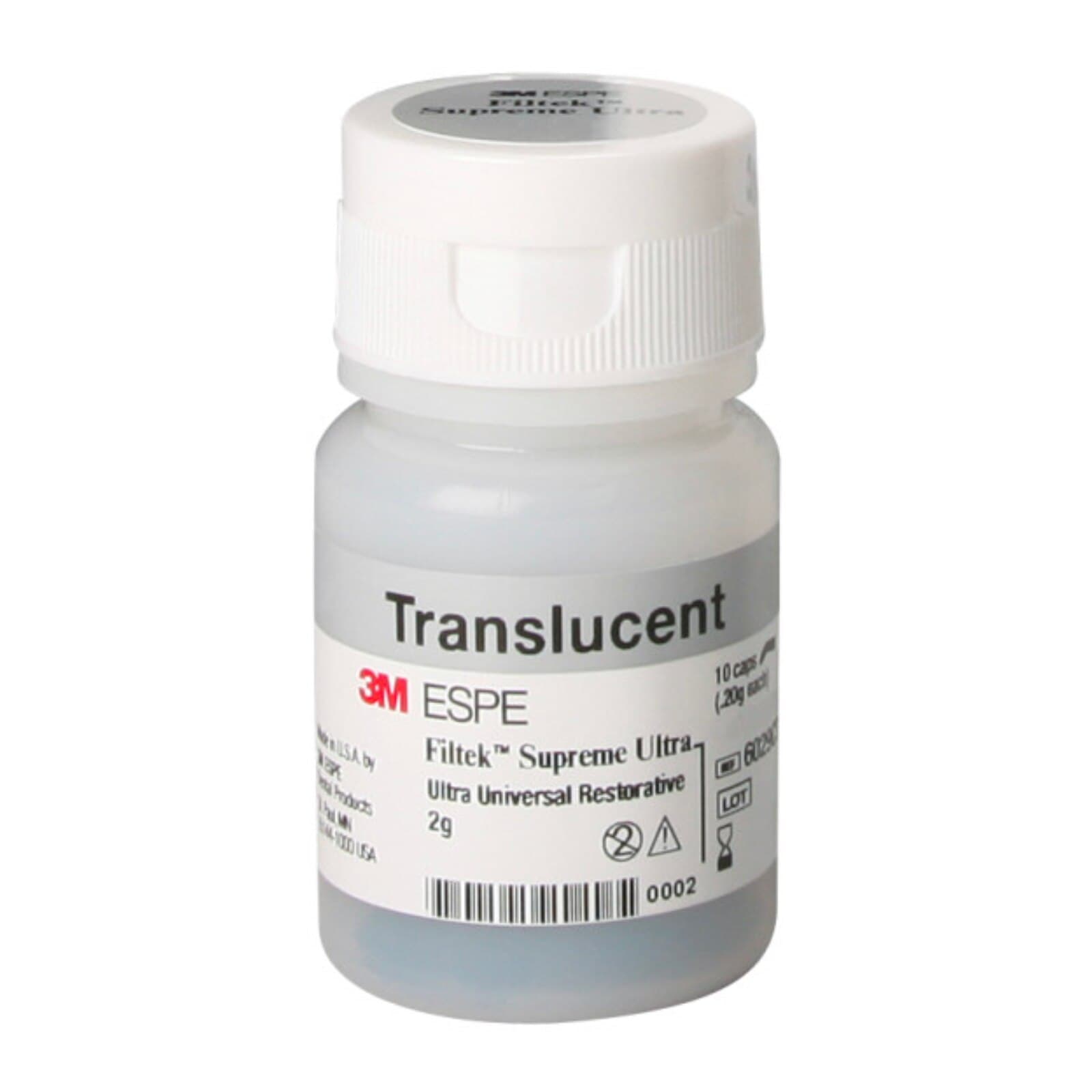 3M Filtek Supreme Ultra Universal Restorative Capsules, Amber Translucent, 0.2 g, 10/Pk, 6029AT thumbnail 8