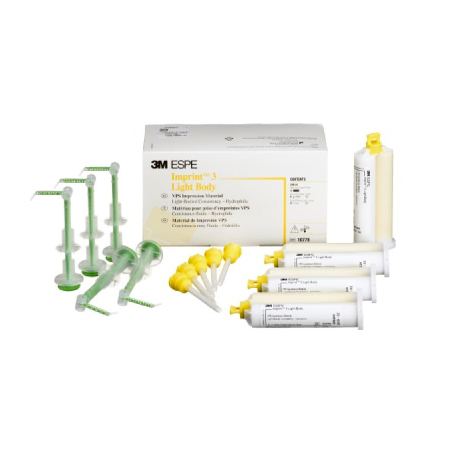 3M Imprint 3 Light Body VPS Impression Material Refill, Yellow, 4 x 50 ml Garant Cartridges with Mixing Tips, 10778 thumbnail 7