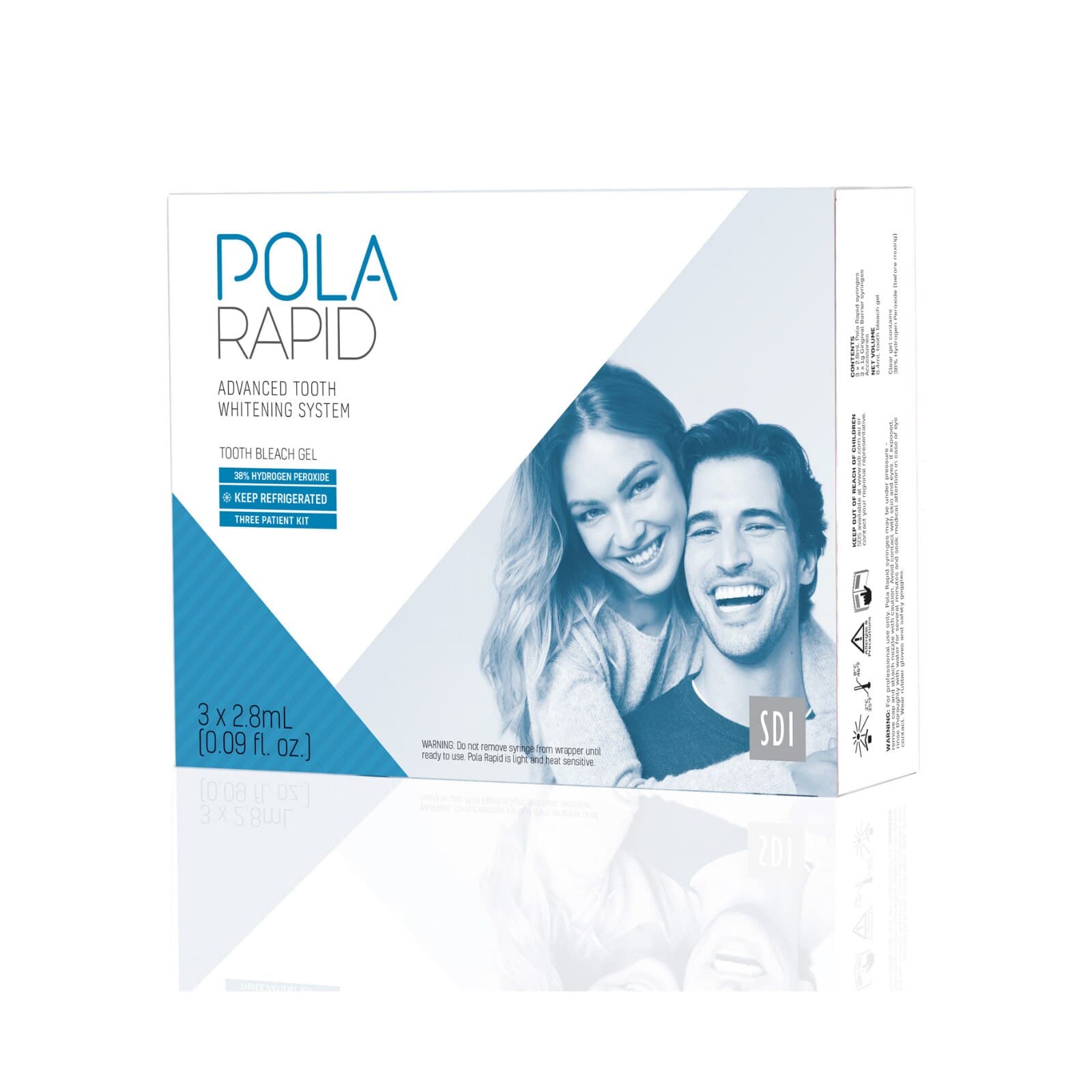 SDI Pola Rapid In-Office Tooth Whitening 3-Patient Kit with Optragate, 38% Hydrogen Peroxide, 3 x 2.8 mL Syringes, 7700501 thumbnail 3
