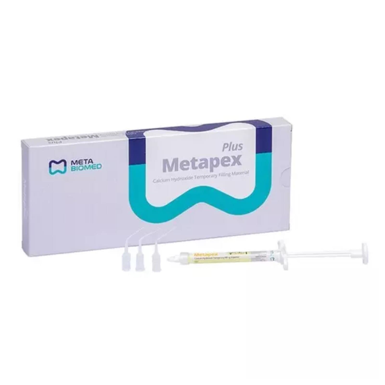 Meta Biomed Metapex PLUS with Iodoform Calcium Hydroxide Root Canal Filling Material, 2.2g Syringe with 20 Tips, 302002 thumbnail 2