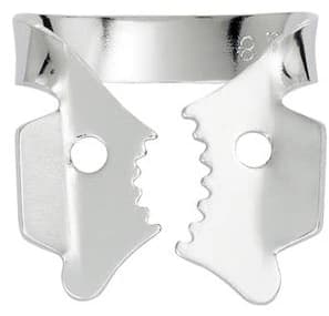 Hygenic Rubber Dam Clamp, #12A, Winged, Serrated Jaw, Upper Left Molars, Gloss Finish, Stainless Steel, H02706, 1/Pk thumbnail 7