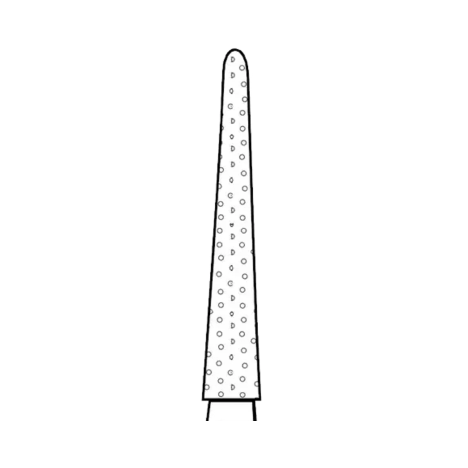 Two Striper Diamond Bur, FG, Round-End Taper, #799.11C, 1.8 mm Major/0.8 mm Minor Diameter, 11 mm Length, Coarse, Green, 5/Pk, 2015475 thumbnail 3