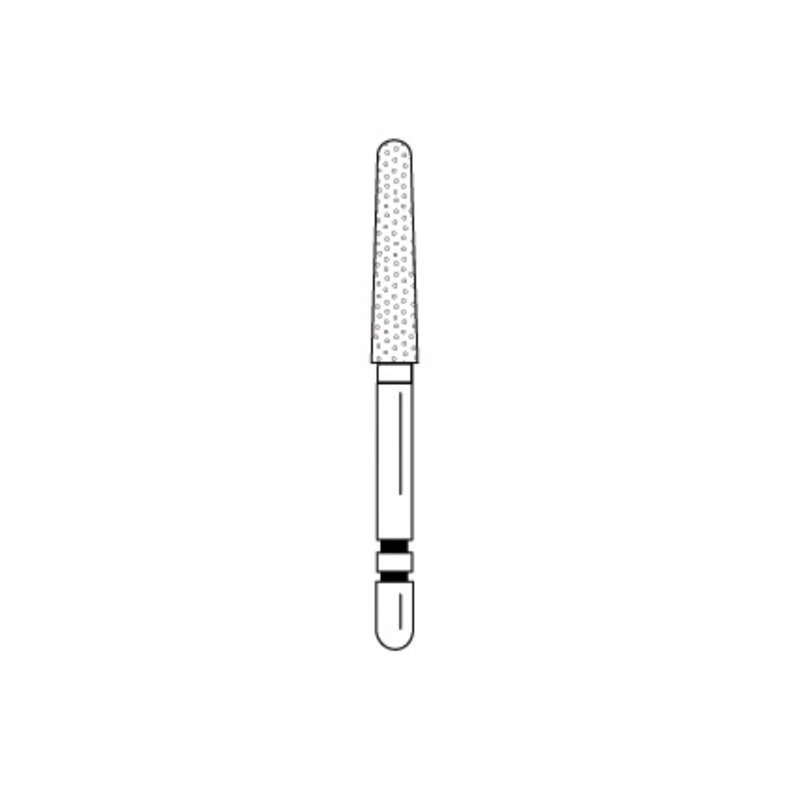 Two Striper Diamond Bur, FG, Round-End Taper, #784.10C, Coarse, Green, 2.1 mm Major/1.6 mm Minor Diameter, 5/Pk, 2015431 thumbnail 7