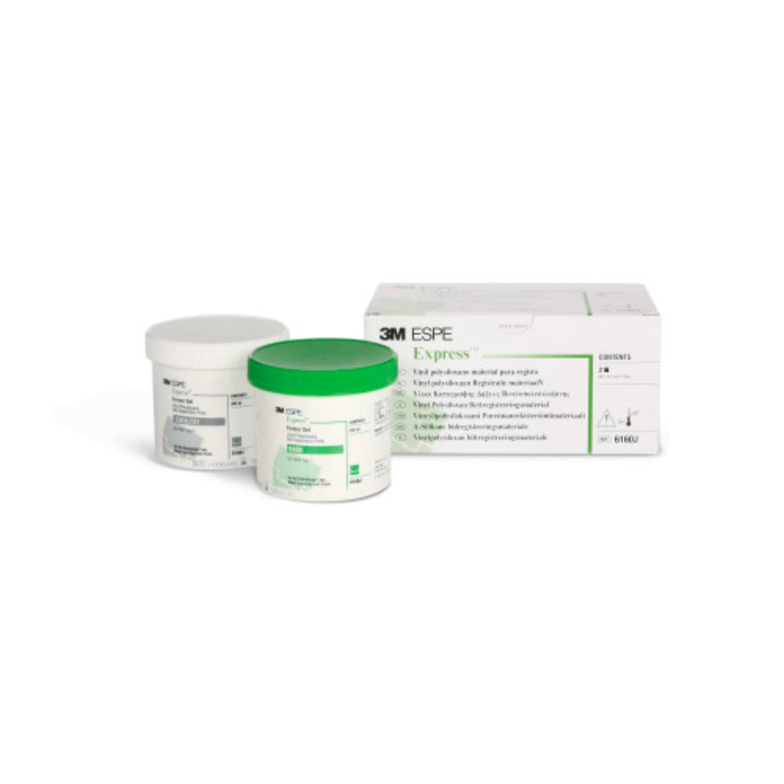3M Express VPS Bite Registration Material Putty, Fast Set, 2 x 305 mL Jars, 6160J thumbnail 3