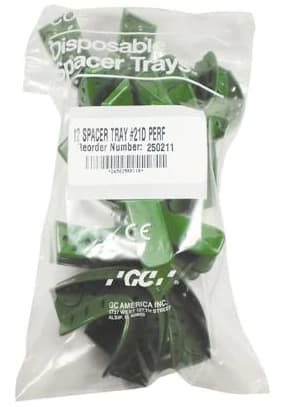GC America Coe Disposable Perforated Spacer Trays, #21D Medium Lower, 12/Pk, 252112 thumbnail 3