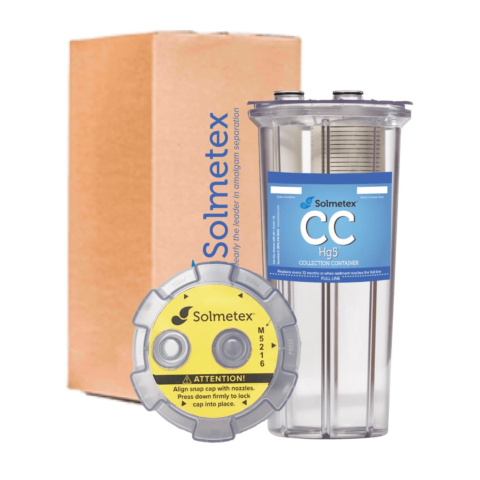 Solmetex Hg5 Legacy Replacement Collection Container with Recycle Kit, HG5-002CR, 1/Each thumbnail 7