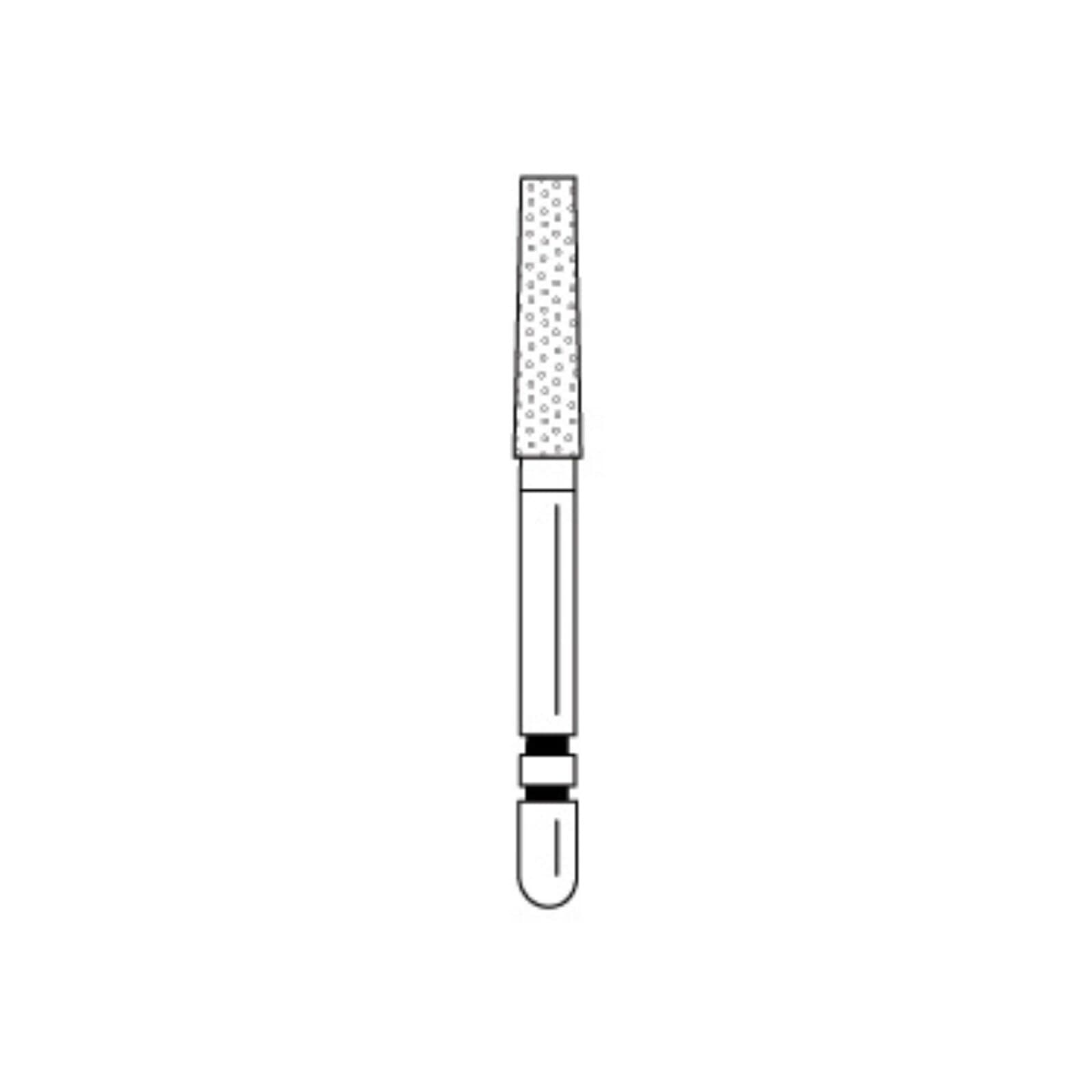 Two Striper® Diamond Bur, FG Friction Grip, Flat-End Taper #724.8C, Coarse, Green, 2.0 mm Major/1.5 mm Minor Diameter, 8.0 mm Length, 5/Pkg, 2015259 thumbnail 2