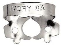 Ivory Rubber Dam Clamp #8A, Winged, Stainless Steel, Upper & Lower Molar, 50057336 thumbnail 3