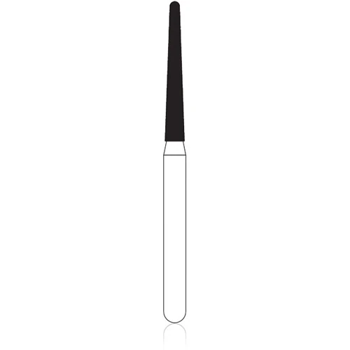 NTI Diamond Bur, FG, Round End Taper, #M850-014, 1.4 mm Head, Medium Grit, Gray, 5/Pk, M850-014 thumbnail 3