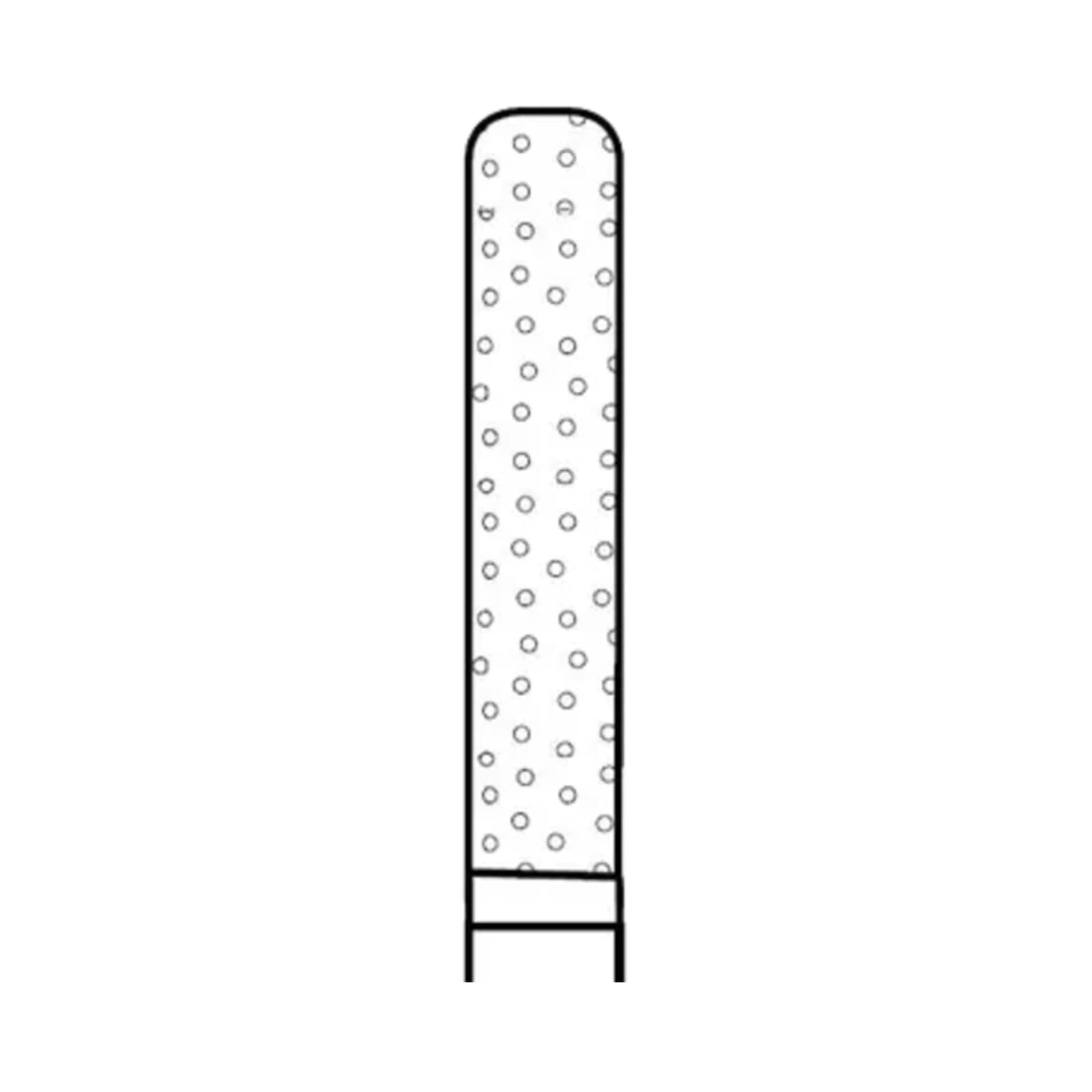 Two Striper® Diamond Bur, FG, Coarse, Green, KS Cylinder Round End, #587.8C, 1.8 mm Diameter, 8.0 mm Length, 5/Pkg, 2015304 thumbnail 2