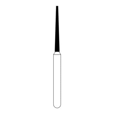 NTI Diamond Bur, FG, Flat End Taper, #M848-010, 1.0 mm, Medium Grit, Gray, 5/Pk thumbnail 3