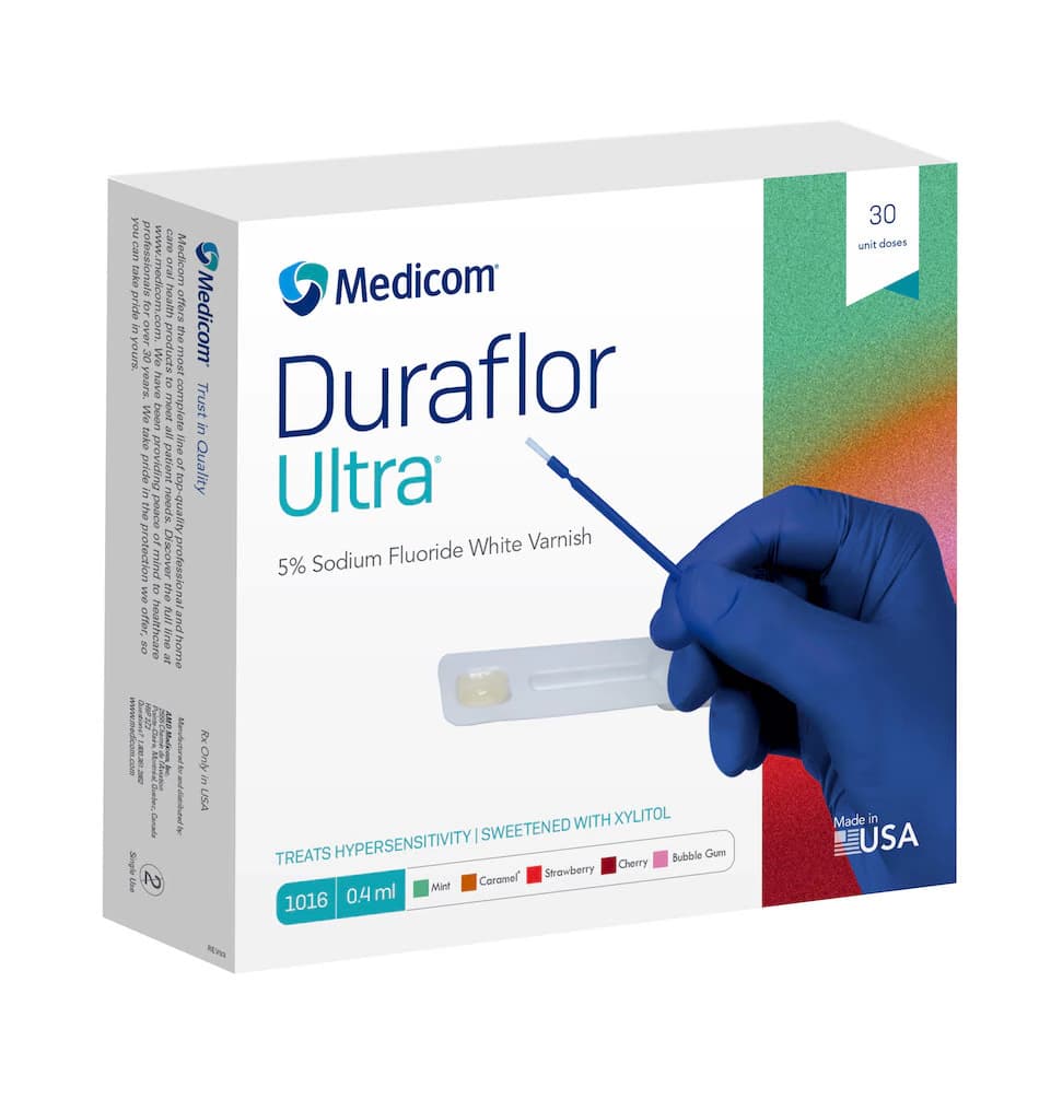 Duraflor Ultra 5% Sodium Fluoride White Varnish, Strawberry, 0.4 mL Unit Dose, 30/Box, 1016-ST30 thumbnail 5