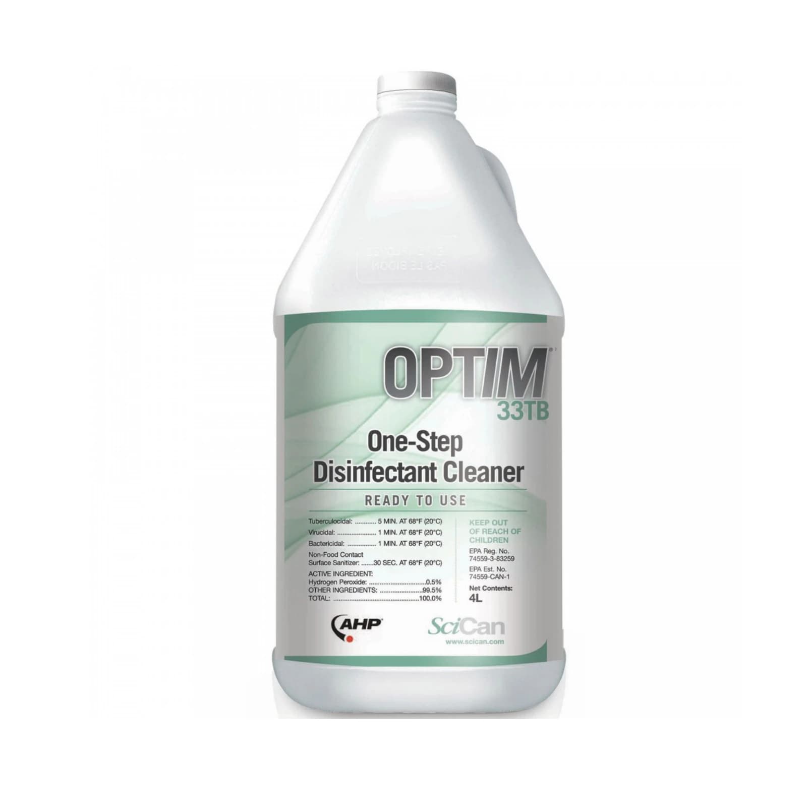 Optim 33TB One-Step Surface Cleaner & Disinfectant, 1 Gallon Bottle, OPT33-4X1 thumbnail 5