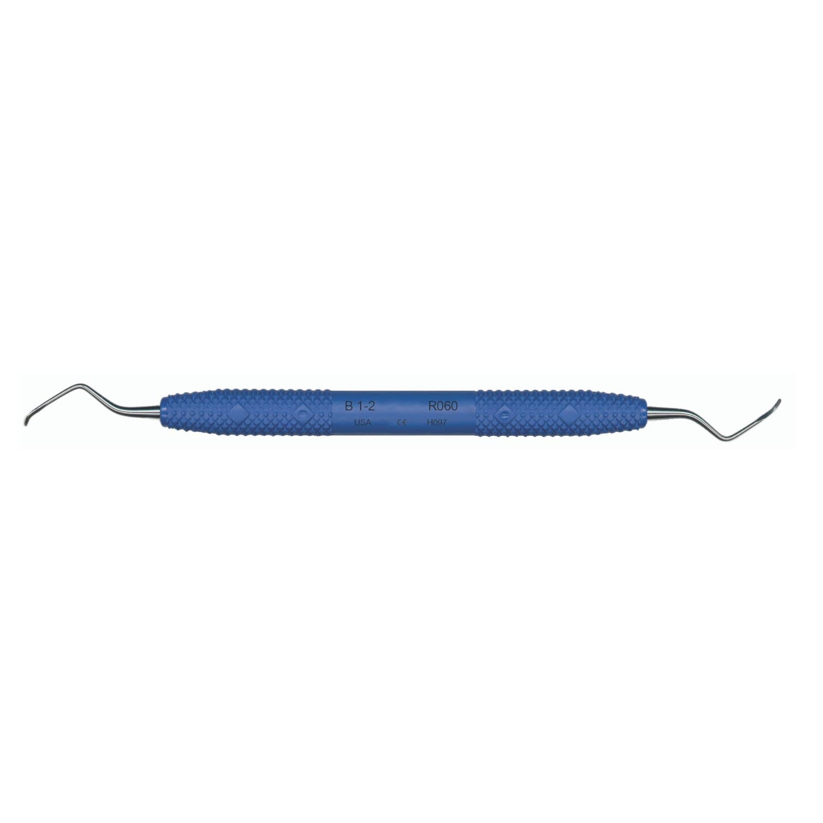 PDT Cruise Line Barnhart 1-2 Universal Curette, Double-Ended, Blue Resin Handle, R060 thumbnail 7