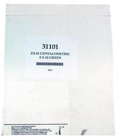 Flow X-Ray Cephalometric Film, Green Sensitive, 8" x 10", 100/Box, 31101 thumbnail 2