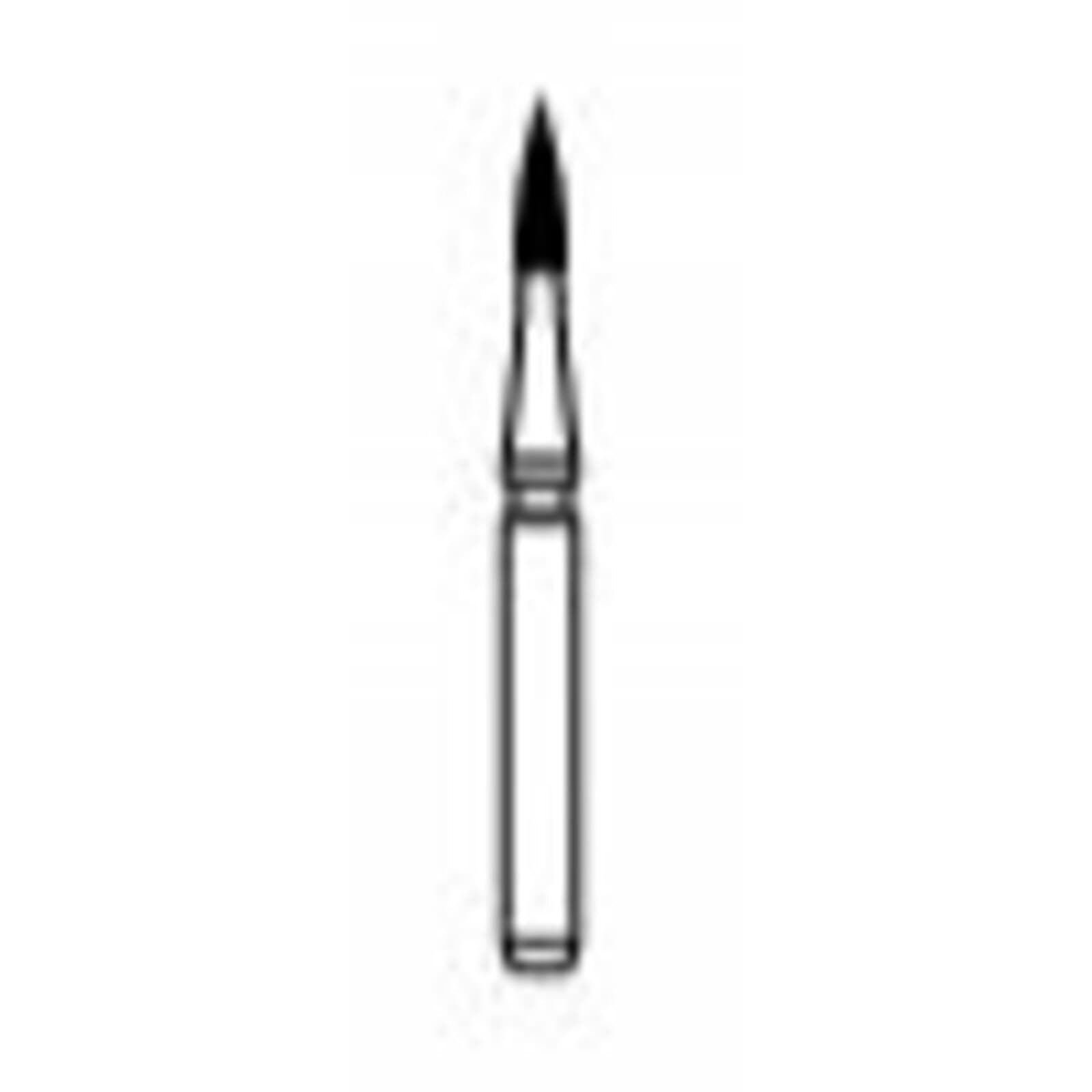 NTI 12-Fluted Trimming & Finishing Carbide Bur, FG, Flame, #7902, 1.0 mm, Red, 5/Pk, H246-010 thumbnail 7