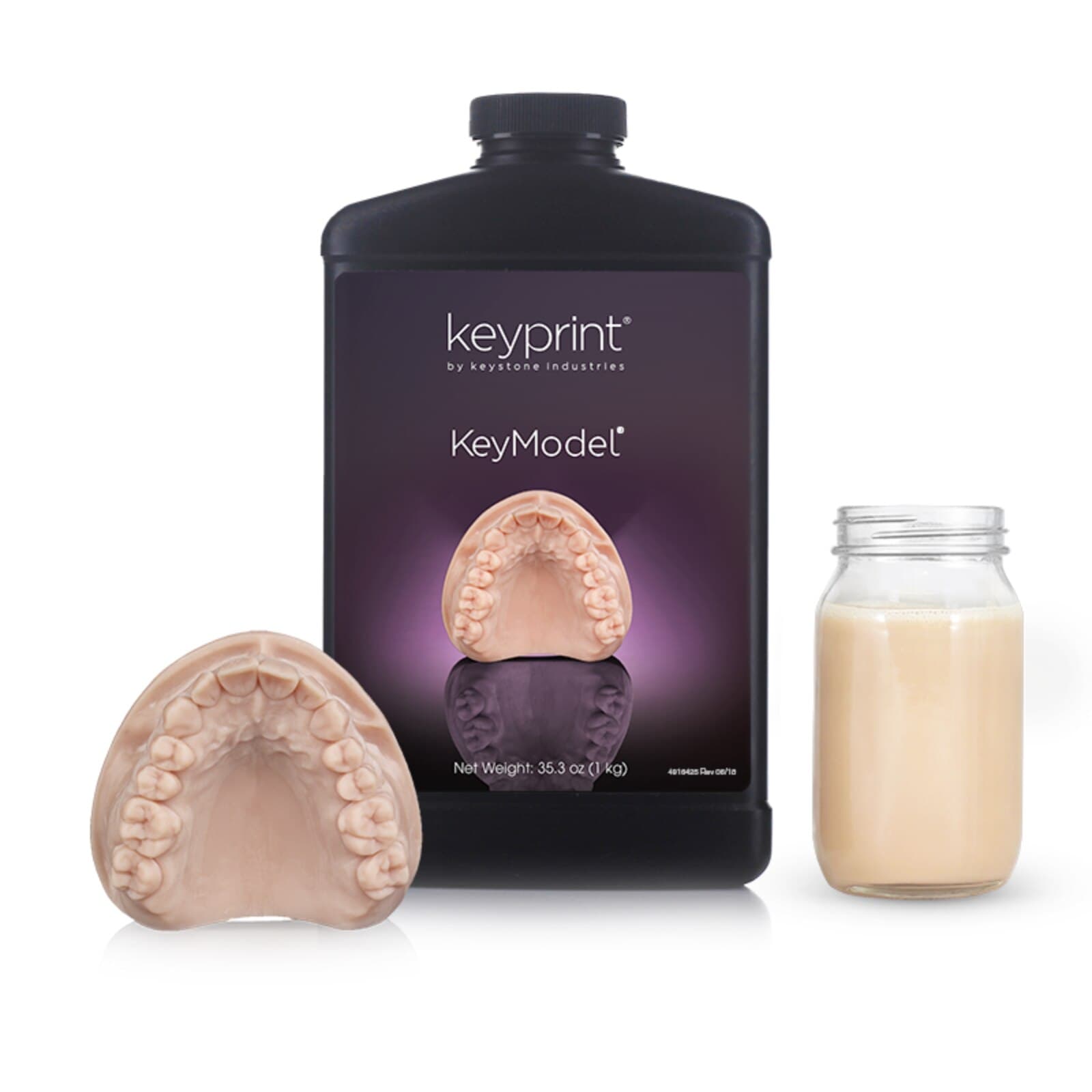 KeyPrint KeyModel 3D Printing Resin, Beige, 1 kg Bottle, 4220006 thumbnail 5