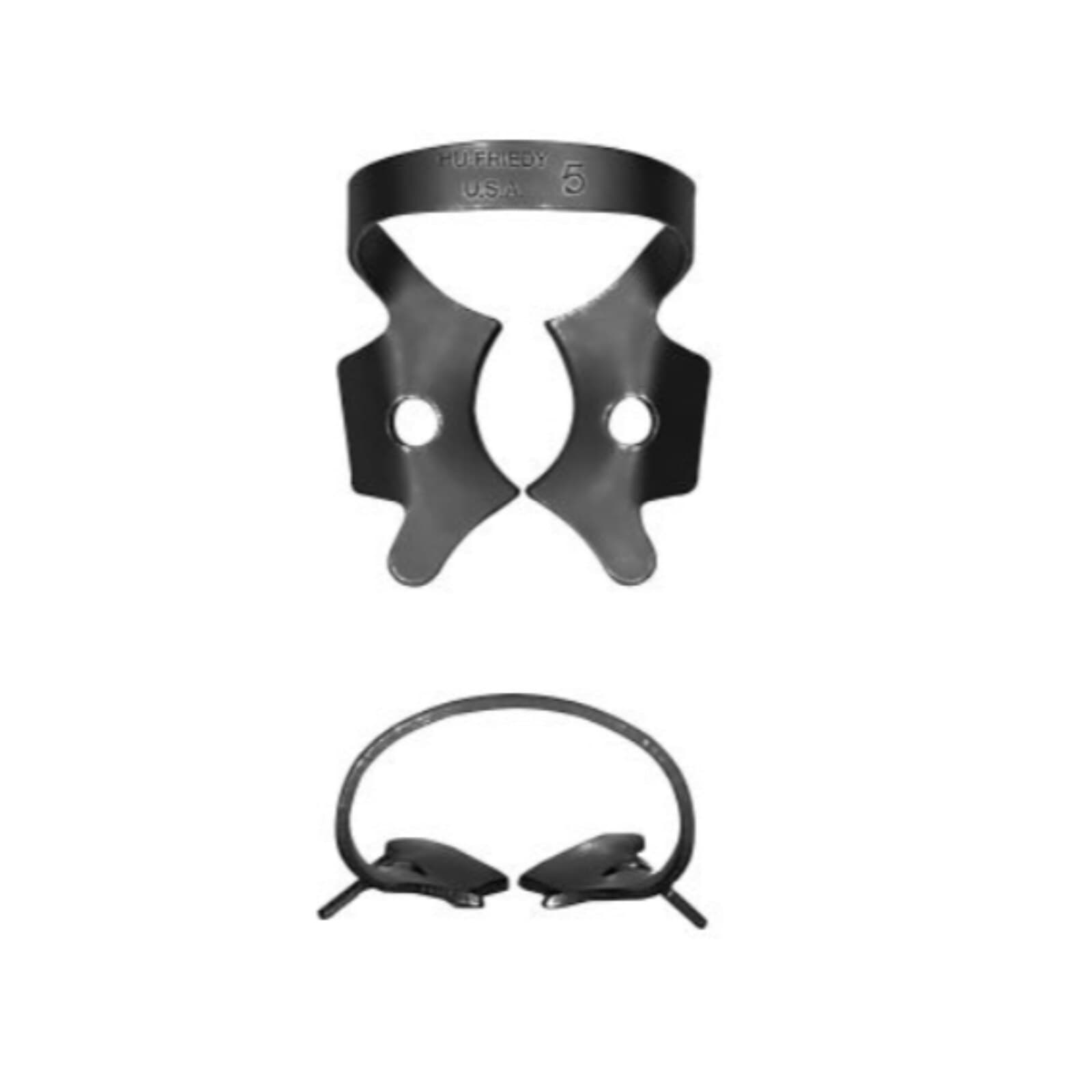 Hu-Friedy Black Line Rubber Dam Clamp #5, Winged, Large Upper Molars, RDCM5X thumbnail 2