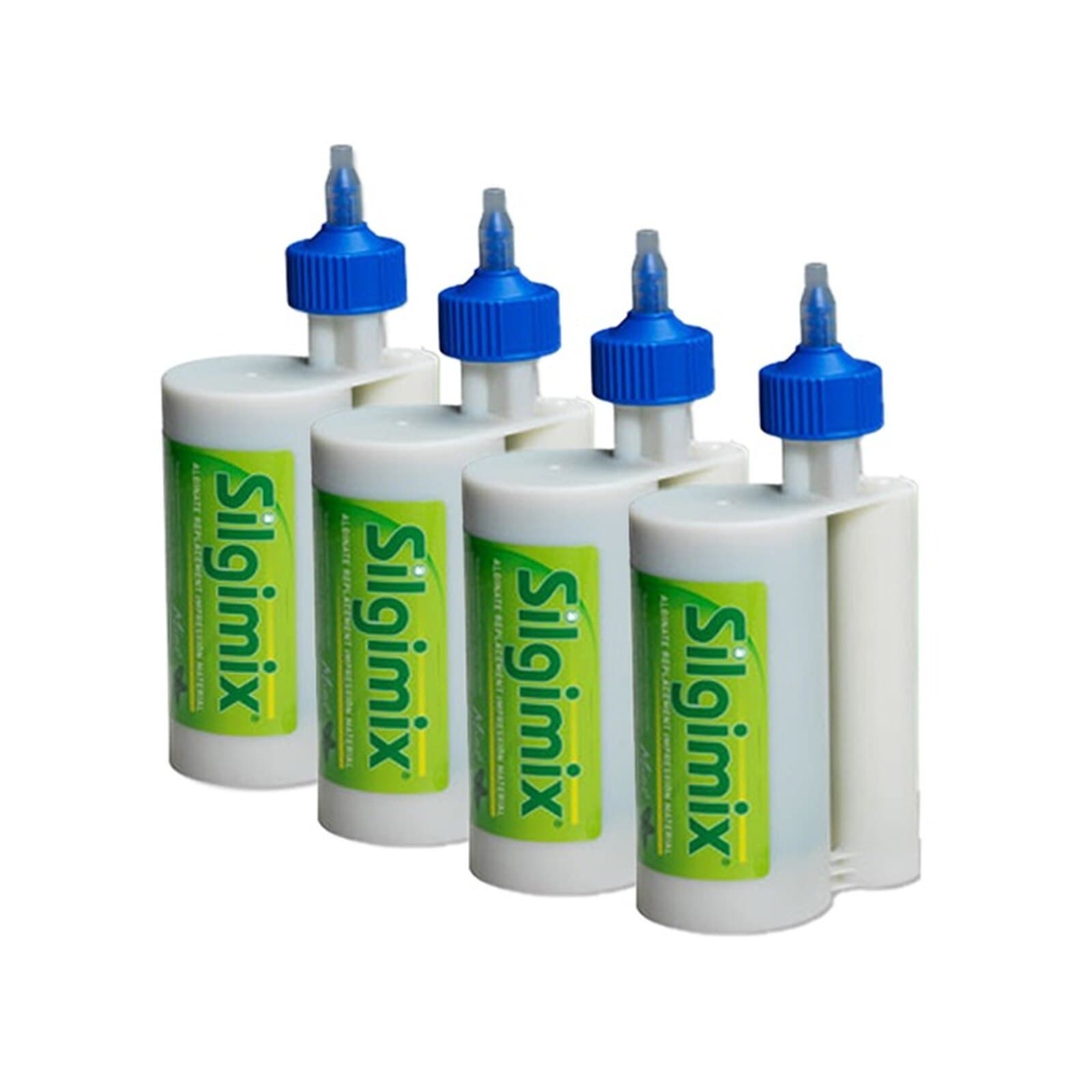 Silgimix Alginate Replacement VPS Impression Material, Bulk Pack, 4 x 380 mL Cartridges, Mint, Fast Set, 79015 thumbnail 2