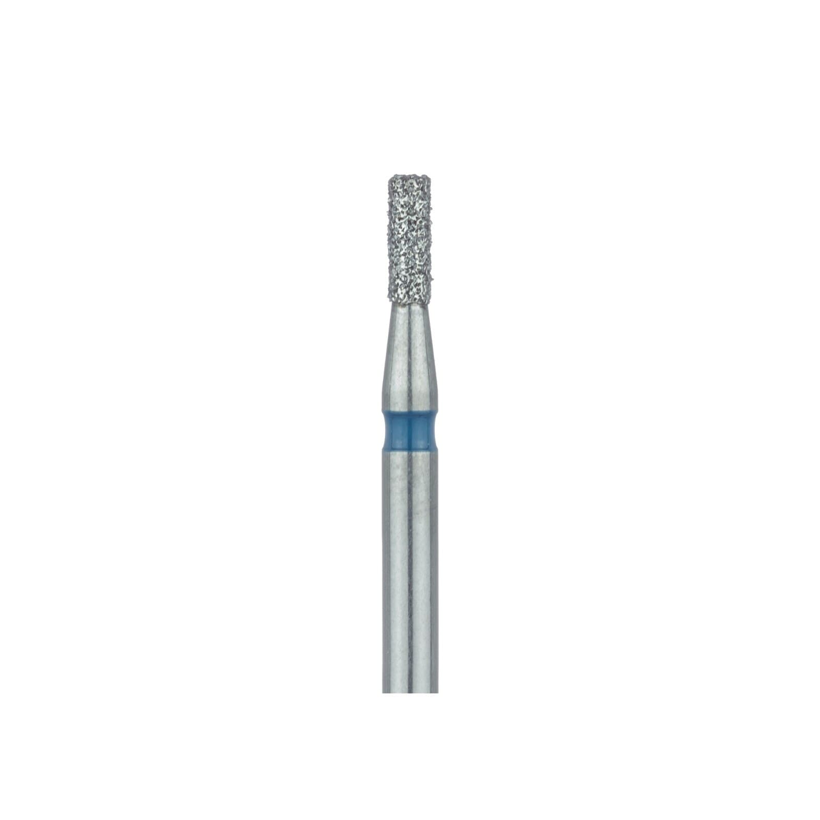 Meisinger 835-012-FG Diamond Bur, FG, Medium Grit, Blue Ring, Cylinder, Flat End, 1.2 mm Head Diameter, 3.5 mm Head Length, 5/Pk thumbnail 3