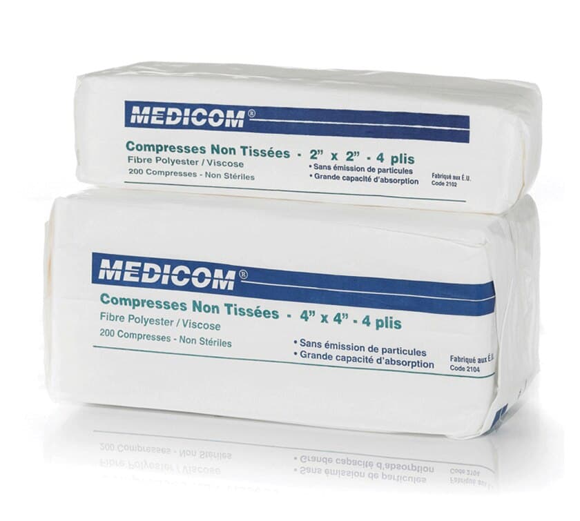 SafeBasics Non-Woven Sponges, 2" x 2", 4-Ply, Non-Sterile, 5000/Case, 2101-CH thumbnail 8