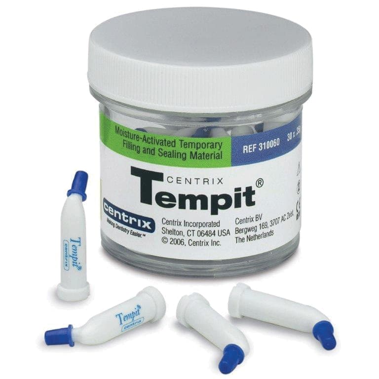 Tempit Moisture-Activated Temporary Filling and Sealing Material, Pre-Filled Tips, 0.35 g, Medium Viscosity, 30/Pk, 310060 thumbnail 12