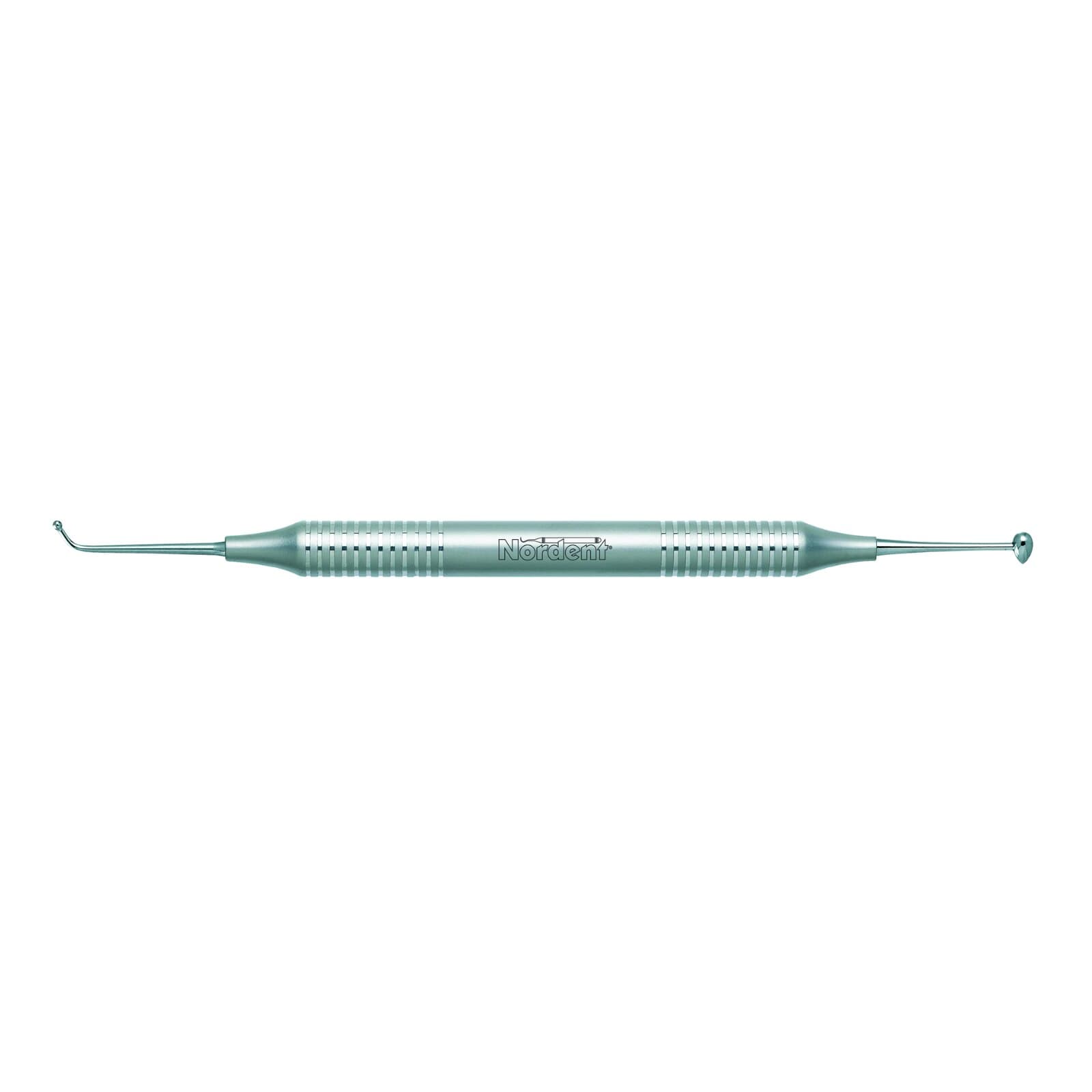 Nordent #27-29 Double-Ended Ball/Football Burnisher, 1.6 mm/3.6 mm, High Carbon Stainless Steel, DuraLite Round Handle, REBR27-29 thumbnail 2