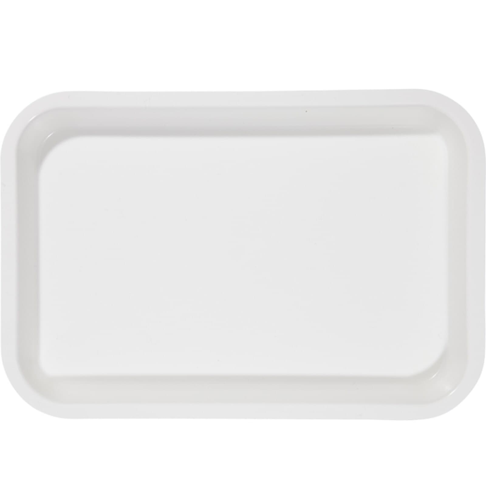 Zirc Mini Flat Setup Tray, White, Plastic, 9-3/8" x 6-3/8" x 7/8", 20Z101A thumbnail 5