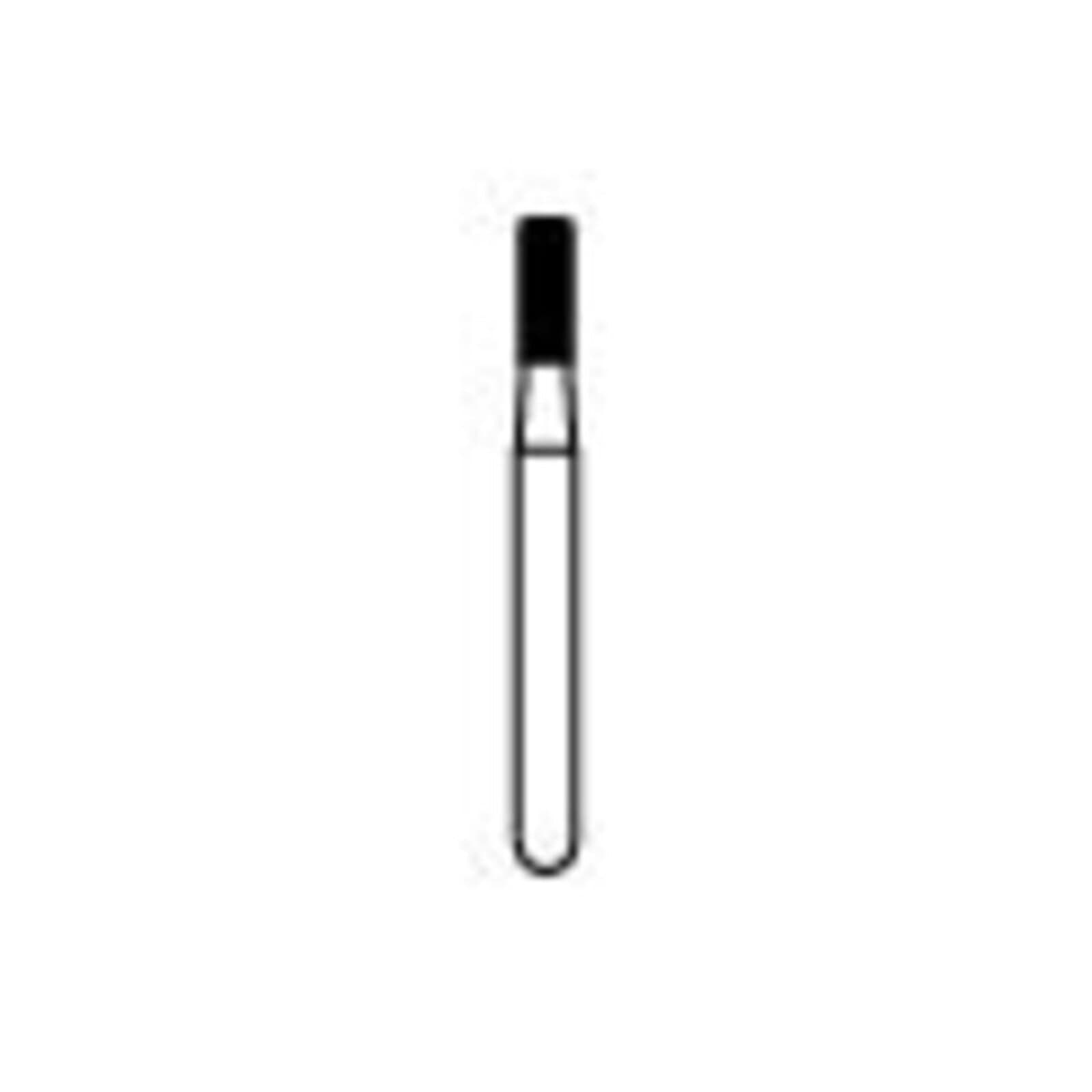 NTI F835KR-014 Fine Grit Modified Shoulder Cylinder Diamond Bur, Friction Grip (FG), 1.4 mm Diameter, 4.0 mm Length, 5/Pk thumbnail 2