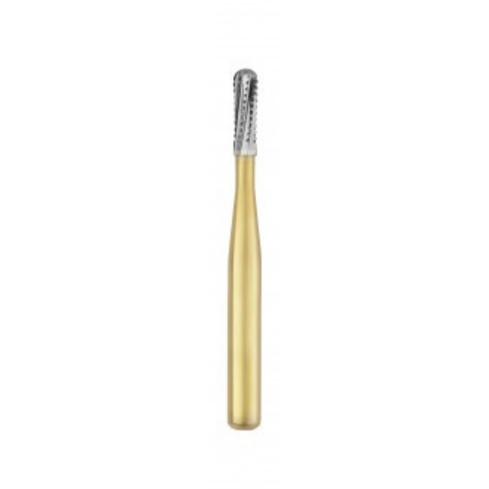Great White Gold Series Carbide Bur, FGSS, Straight Fissure Round End Cross Cut, #GW2S, 1.2 mm, 10/Pk, 15064 thumbnail 3