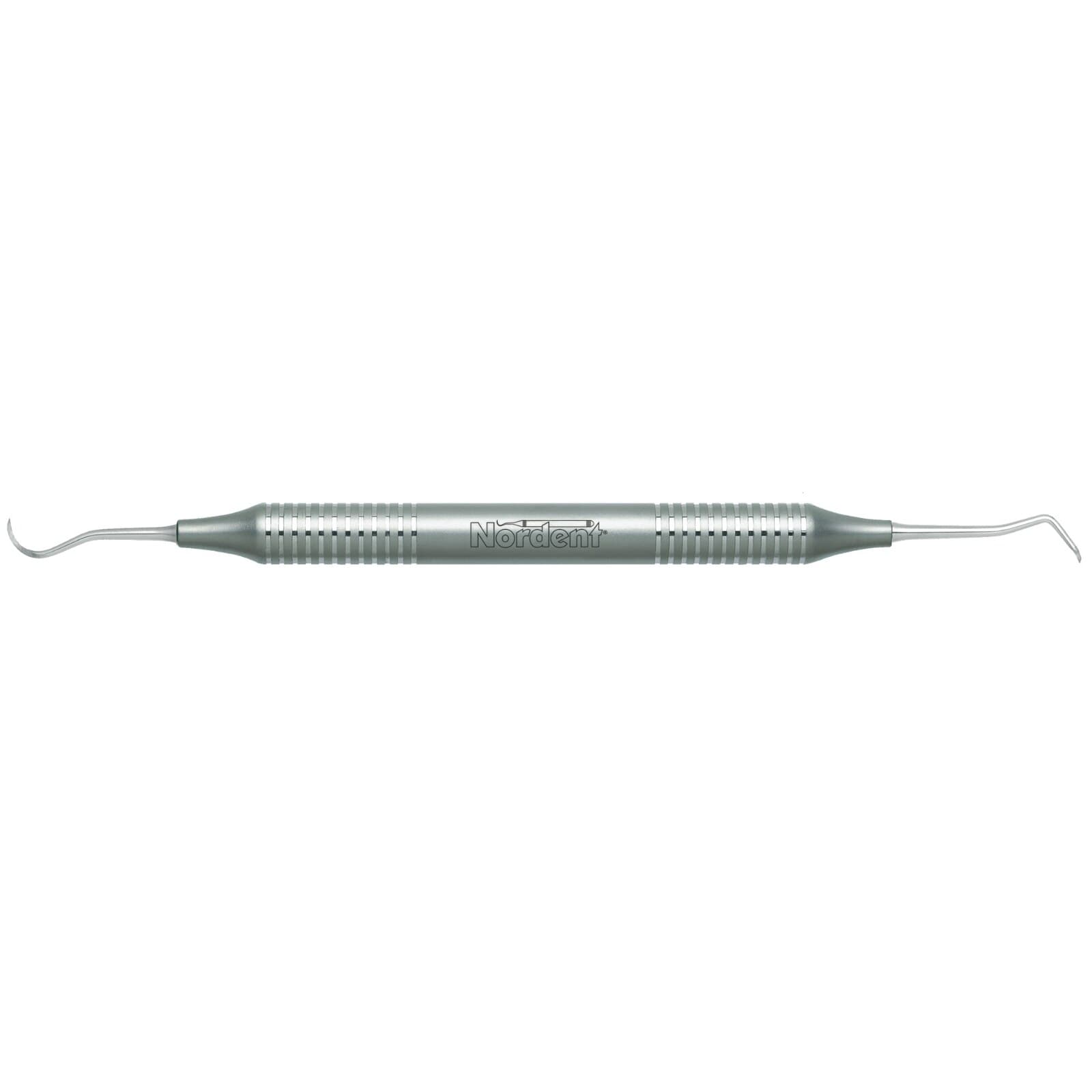 Nordent #204S Posterior Sickle Scaler, Double End, DuraLite Round Handle, Stainless Steel, RESC204S thumbnail 2