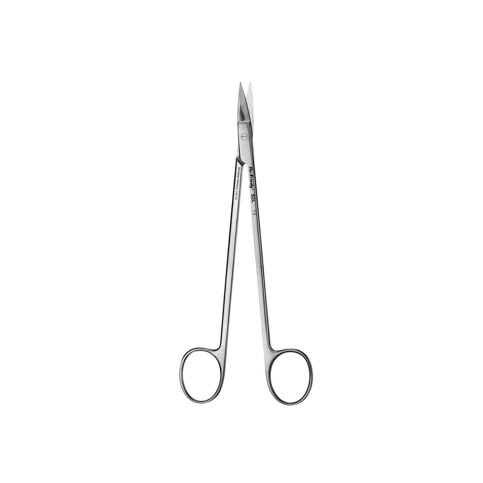 Hu-Friedy #2L Kelly Straight Surgical Scissors, 7" (18cm), 1 Serrated Blade, S2L thumbnail 2