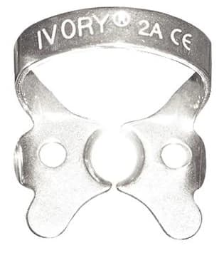 Ivory Stainless Steel Rubber Dam Clamp #2A, Winged, Bicuspid/Premolar, 1/Pk, 50057312 thumbnail 3