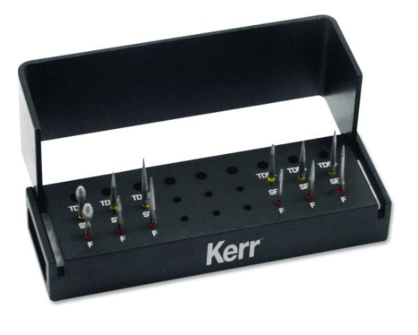 Kerr AXIS Logic Set - TDF Diamonds, LS-302, 12-Piece Kit (6 Fine 40µm + 6 Superfine 20µm), FG Shank thumbnail 2