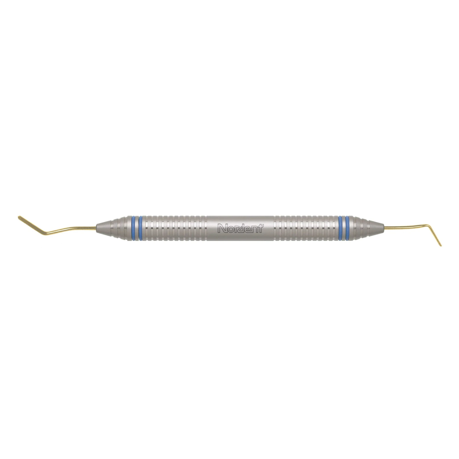 Nordent #37 Composite Placement Instrument, Double End, Double Paddle, Titanium Nitride Coated, DuraLite ColorRings Handle, Stainless Steel, 37T - Composite Placement Instrument – # 37, Double Paddle, Titanium Nitride Coated, DuraLite® ColorRings™ Handle, Stainless Steel, Double End - Composite Placement Instrument – # 37, Double Paddle, Titanium Nitride Coated, DuraLite® ColorRings™ Handle, Stainless Steel, Double End - Image 1