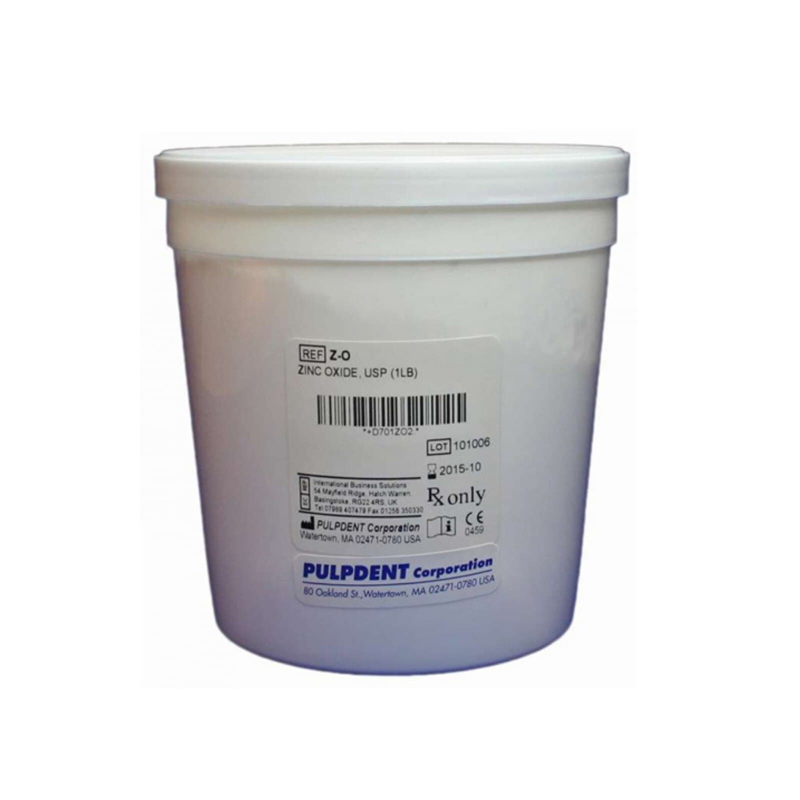 Pulpdent Zinc Oxide Powder, USP Grade, 1 lb Jar thumbnail 3