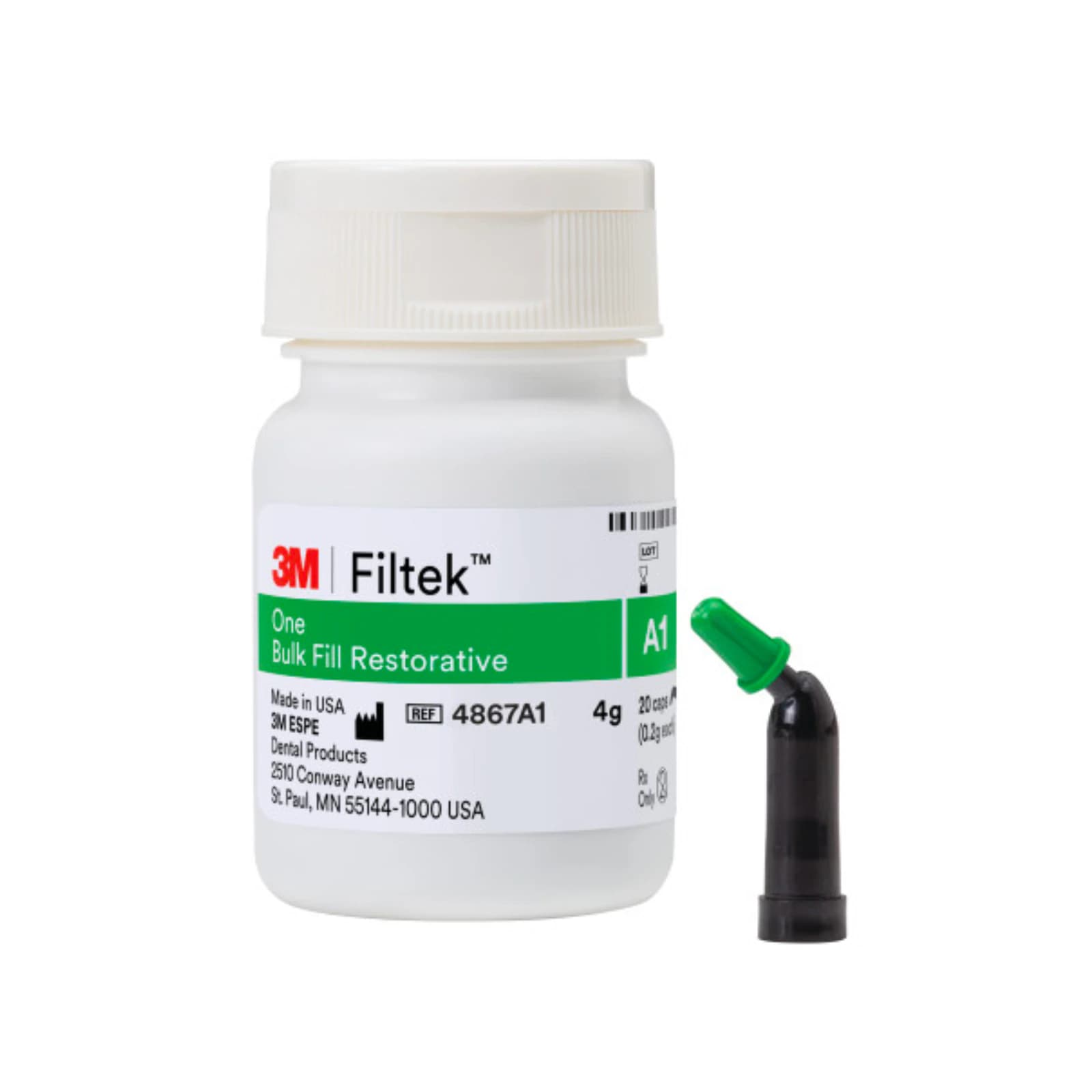 3M Filtek One Bulk Fill Restorative Capsules, Shade A1, 0.2 g, 20/Pk, 4867A1 thumbnail 12