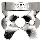 Ivory Stainless Steel Rubber Dam Clamp, #1, Winged, Regular Bicuspid, 50057306 thumbnail 3