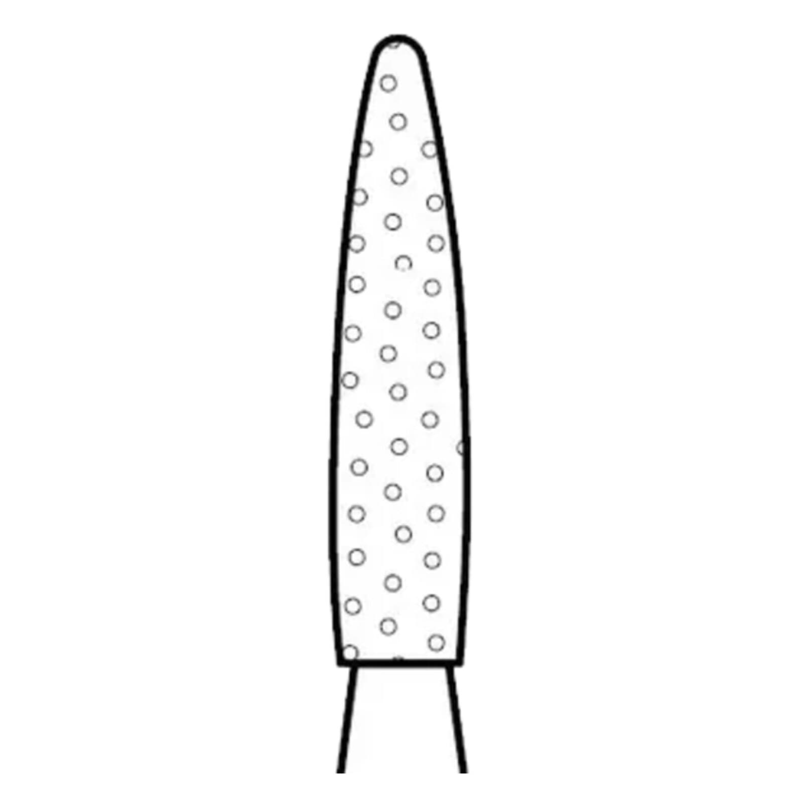 Two Striper Diamond Burs, FG, Flame, 265.6.5F, 1.4 mm Major/0.5 mm Minor Diameter, 6.5 mm Length, Fine, Red, 5/Pk, 2015159 thumbnail 3