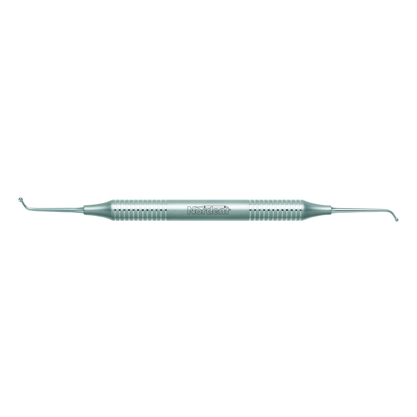 Nordent #43 Ball Burnisher, Double-Ended, Large Ball #4 / Medium Ball #3, 1.9 mm / 1.6 mm, DuraLite Round Handle, BR43 thumbnail 2