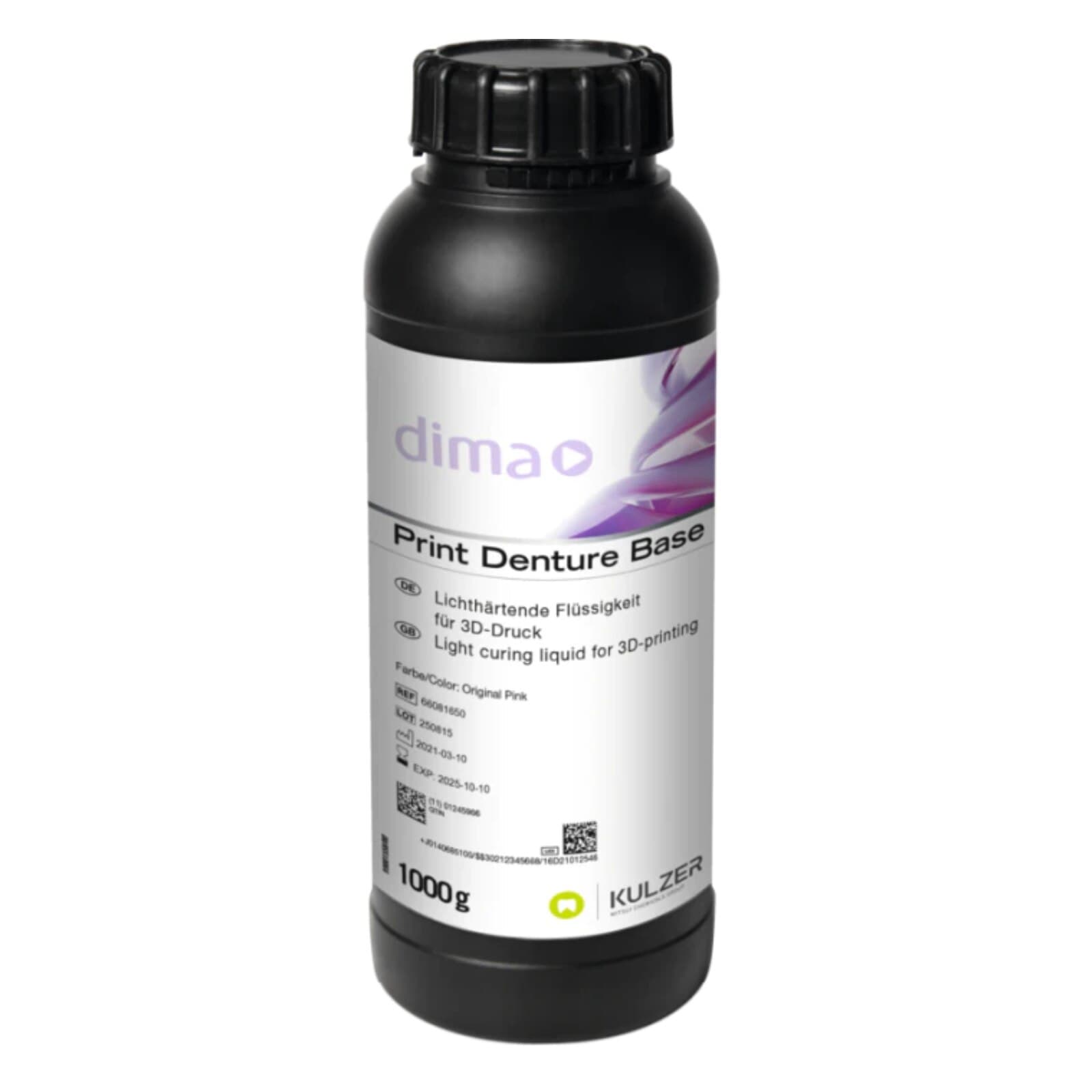 dima Print Denture Base Resin, Original Pink, 1000 g, 66081672 thumbnail 2